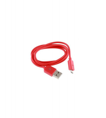 Cablu de date de la USB 2.0 la Micro USB-Lungime 2 Metri-Culoare Roșu foto