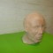 Cap de barbat , ceramica MODELATA MANUAL , colectie , SCULPTURA lut (2)