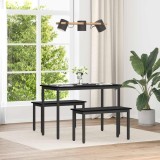 vidaXL bancă Stejar Negru 80 x 35 x 45 cm Lemn compozit 892590