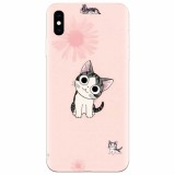 Husa silicon pentru Apple Iphone XS Max, Cute Cat 101