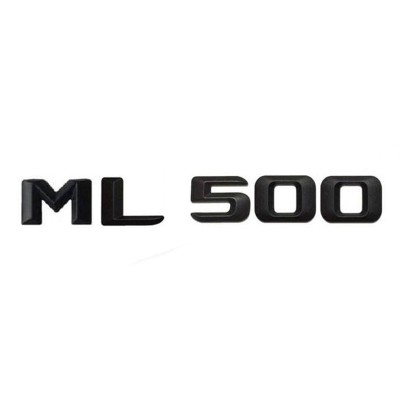 Emblema ML 500 pentru spate portbagaj Mercedes, Negru foto