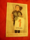 Ilustrata Felicitare de Anul Nou 1950 polonia 1 Ianuarie
