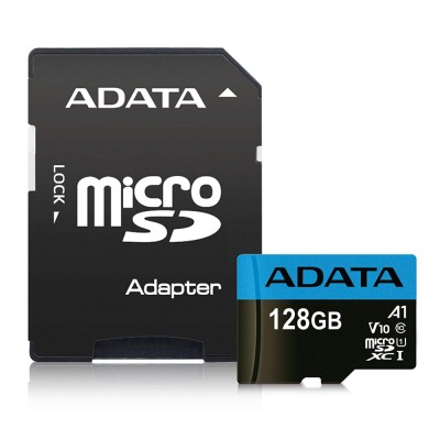 CARD MicroSD ADATA, 128 GB, MicroSDXC, clasa 10, standard UHS-I U1, &amp;quot;AUSDX128GUICL10A1-RA1&amp;quot; (timbru verde 0.03 lei) foto
