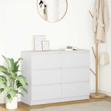 VidaXL Bufetă albă 100x35x76 cm din lemn prelucrat
