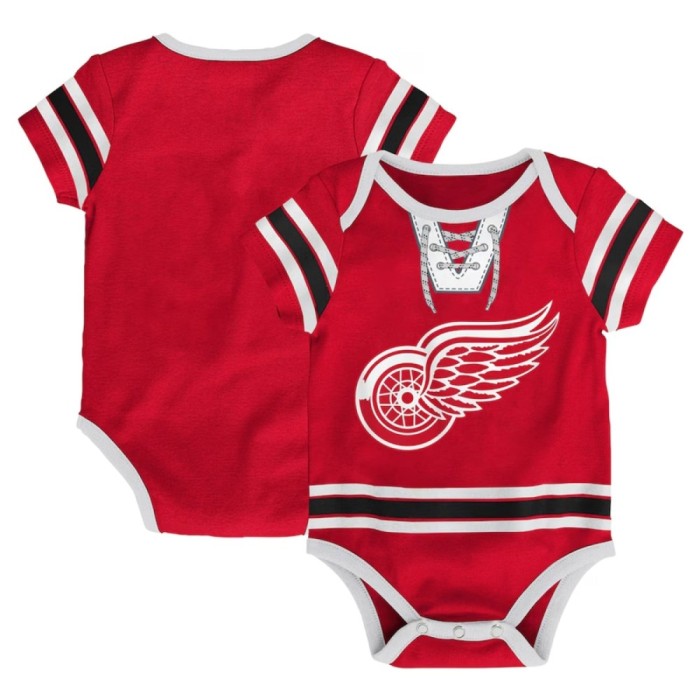 Detroit Red Wings body de copii Hockey Pro Creeper Plain Back - Batole 18 měs&iacute;ců