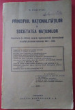 N. Dascovici / PRINCIPIUL NATIONALITATILOR ȘI SOCIETATEA NAȚIUNILOR - 1922