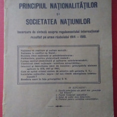 N. Dascovici / PRINCIPIUL NATIONALITATILOR ȘI SOCIETATEA NAȚIUNILOR - 1922