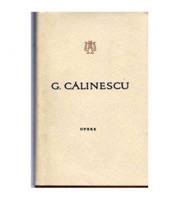 George Calinescu - Opere vol.II - Poezii - 103712 foto