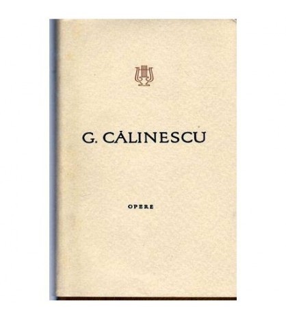 George Calinescu - Opere vol.II - Poezii - 103712