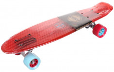 Flip Transparent Pennyboard plastic , 22,5in rosu foto