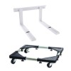 Pachet - Suport pentru microunde + Suport cu roti, Pentru aragaz sau frigider, Reglabil