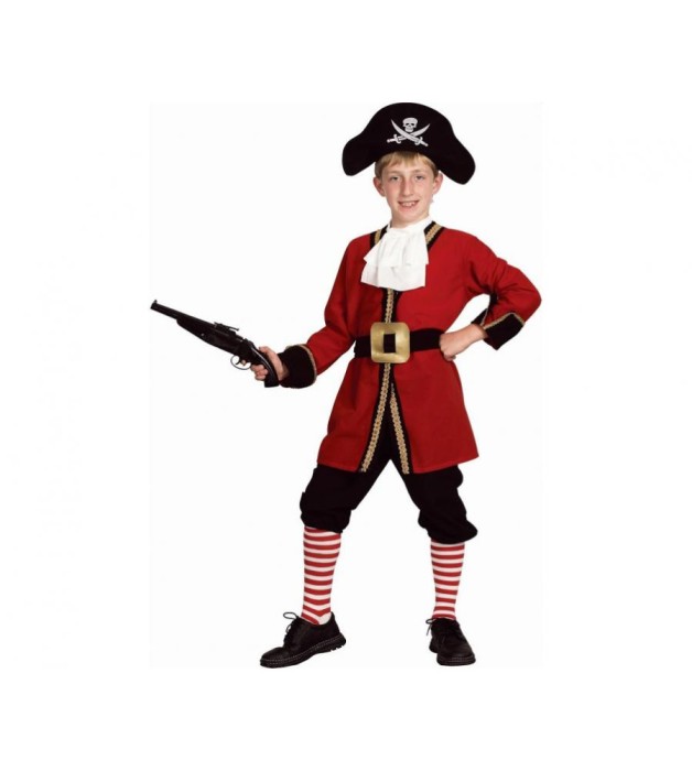 Costum carnaval Capitan Pirat pentru Copii, 7-8 ani ( 120/130 cm)