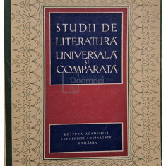 I. C. Chitimia - Studii de literatura universala si comparata (editia 1970)
