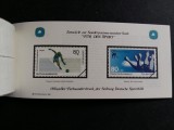 Carnet timbre Germania Sporthilfe Sport Markenheftchen Popice Kegeln 1985 - A583