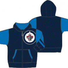 Winnipeg Jets hanorac cu glugă pentru copii Faceoff Colorblocked Fleece Full-Zip - Dětské L (13 - 14 let)