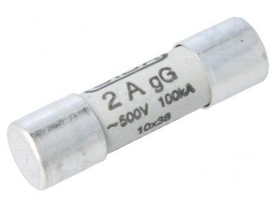 Siguranță gG 2A 500VAC 10,3x38mm foto