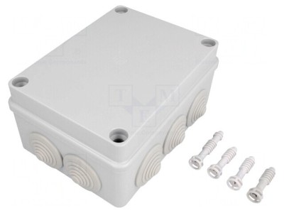 Cutie de Conexiuni IP65 Gri 110x150x70mm foto