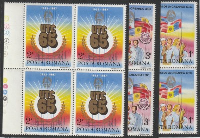 65 de ani UTC ,bloc de 4 , Nr List 1174, Romania. foto