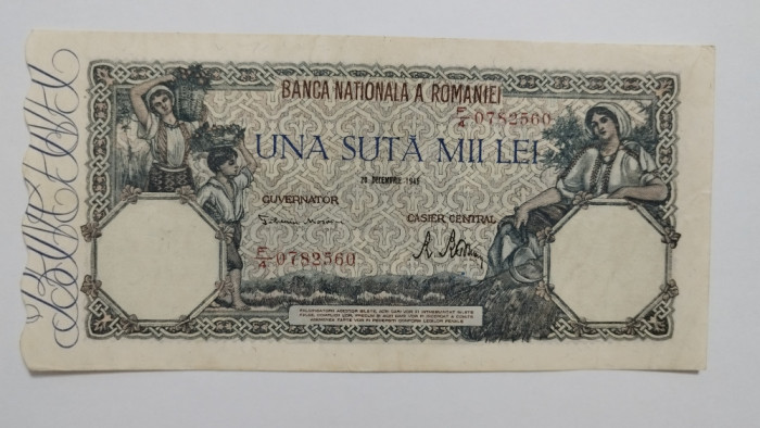 SD0067 Romania 100000 lei 1946 Decembrie