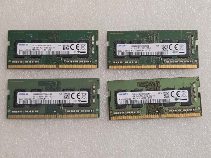 Memorie laptop Samsung, SO-DIMM, DDR4, 2666 MHz, 4GB, PC4-21300, 1.2V, bulk