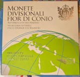 Set Monede Monetarie San Marino 2008, inclusiv 5 Euro argint, 9 monede
