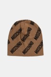 Moschino căciulă de l&acirc;nă culoarea maro, M5859 60112