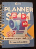 Planner/agendă de social media management pentru trimestrul 1 din 2025