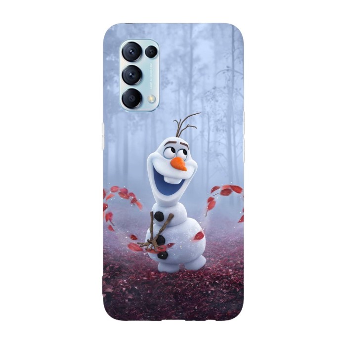 Husa compatibila cu Oppo A76, Viceversa, model Olaf in forest Frozen, Silicon, TPU