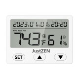 Termometru si higrometru de camera JustZen LX8103 dimensiuni 7.22 5.4 1.5 cm citire 2s gama profesionala calibrabil statie meteo Interioara cu senzor