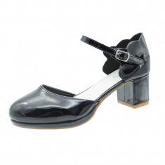 Pantofi eleganti cu toc pentru fete MRS M2015N, Negru foto