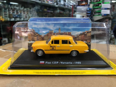 Macheta Fiat 125P - Varsovia - 1980 - Taxiuri scara 1:43 foto