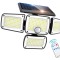 Соларна лампа 233LED, 2000 Lm, 3 режима на светене, дистанционно управление, 5 метра кабел
