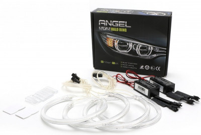 Kit angel eyes CCFL pentru BMW E46 Seria 3 cu far ZKW cu lupa si cu xenon () foto