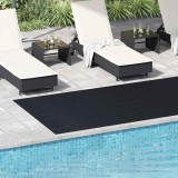Covor Cauciuc Antialunecare vidaXL 1.5x4m, 3mm, Striatii Fine, Negru - Protectie Podea, Garaj, Portbagaj, Piscina
