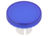 Lentilă buton 22mm albastră transparentă