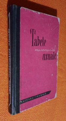 Tabele matematice uzuale 1969 foto