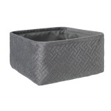Cumpara ieftin Cos depozitare textil gri Averill 25x25x12 cm