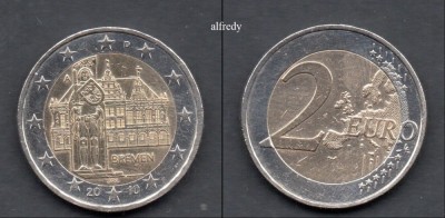 GERMANIA 2 euro 2010 A, Bremen foto
