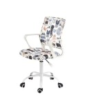 Scaun birou copii HM Oris, stofa, baza metalica, inaltime reglabila, rotatie 360&deg;, 80 kg, multicolor