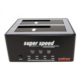 Docking station HDD SATA 2.5&quot;+3.5&quot; USB 3.0 cu functia HD Copy, Roline 16.01.4122