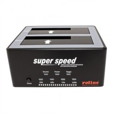 Docking station HDD SATA 2.5&quot;+3.5&quot; USB 3.0 cu functia HD Copy, Roline 16.01.4122