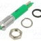 Lampă LED convexă verde &Oslash;6mm IP67 Q6 APEM 50mcd