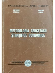 Gheorghe Raboaca - Metodologia cercetarii stiintifice economice (Editia: 1999) foto
