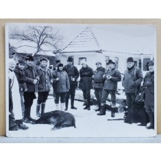 DUPA VANATOAREA LA MISTRET , POZA DE GRUP , IANUARIE 1984