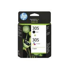HP 305 2, Pack , Cartuse Cerneala Originale HP 6ZD17AE (Black + Tri, color), 100 120 pagini