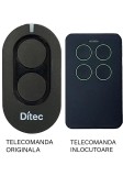 Telecomanda inlocuitoare pentru poarta garaj Ditec Zen 2 4 Butoane/ cod saritor/ 433.92Mhz (811-1)