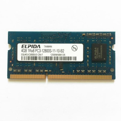 Memorie Laptop Elpida 4GB DDR3 PC3-12800S 1600 Mhz 1.5V EBJ40UG8BBU0 foto