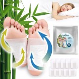 Set de 10 plasturi de detoxifiere pentru talpa NIANFEN, alb, 100% ingrediente naturale