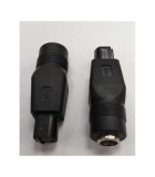 Mufa adaptoare alimentare DC 2.5x5.5 mm mama la 3 Pini tip Dell tata, Oem