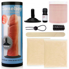 Cloneboy - Set clonare penis, dildo cu ventuză, roz, 20 cm